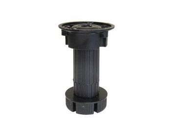 Опора Пара-Пласт Чёрная с упором В101958 100мм, 3 части в СБОРЕ, нагр.168 кг 