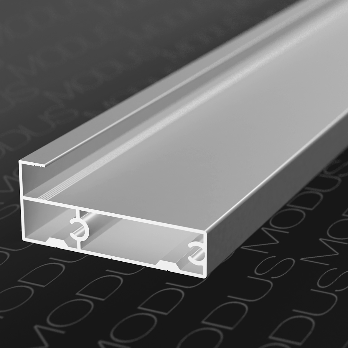 MS66 Профиль горизонтальный верхний/нижний для системы OPK 5,8м, Латунь (А21) MODUS