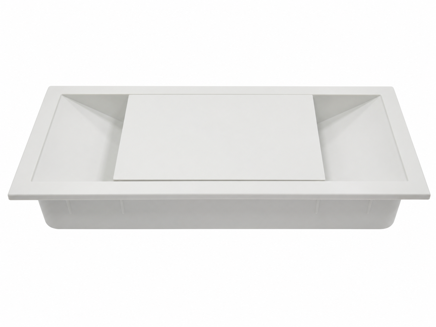 Заглушка компьютерная 156*66*22мм, Белый арт. 1101042 ЗПБ-105