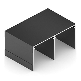 Направл. двухпол. верхняя 713, Чёрный матовый 1,8м (Aristo) AS0046.VP540.BKSPC.CJ