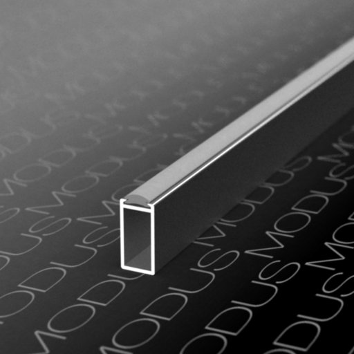 TP Штанга для вешалок прямоугольная 5,8м, Серебро (А00) MODUS