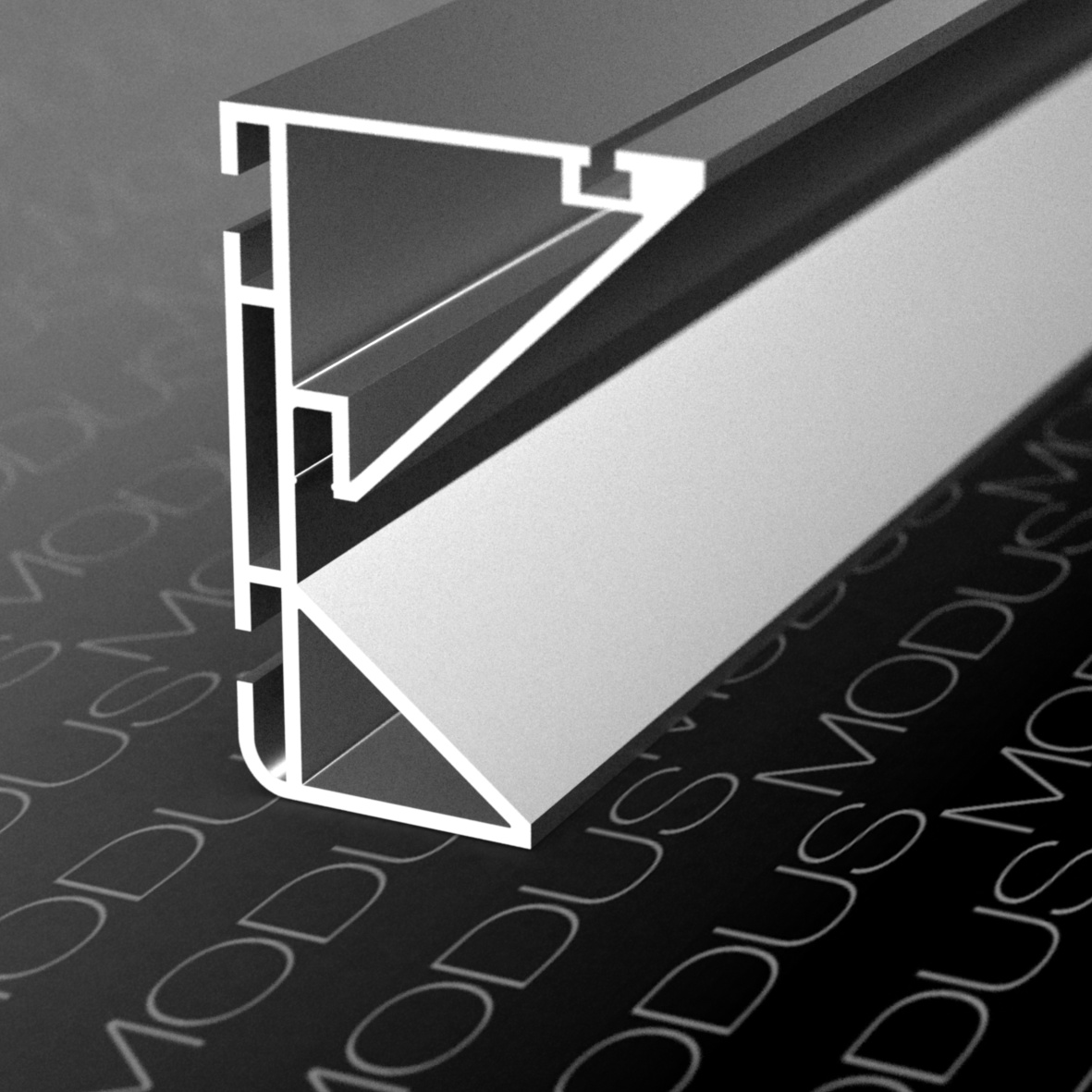 KB70 Профиль горизонтальный 5м, Латунь (А21) MODUS