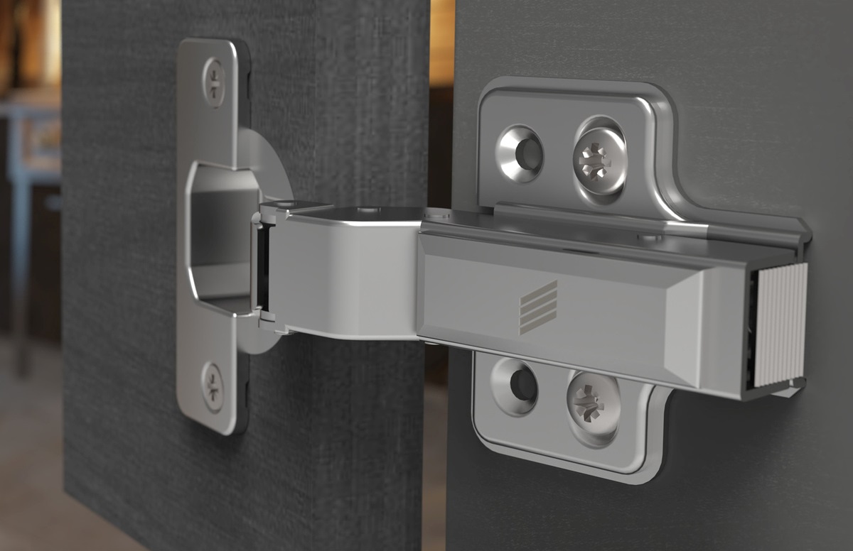 9289590 Петля Veosys, угол 105°, чашка TH42, D35, накладная навеска (В 11,5), нержавеющая сталь