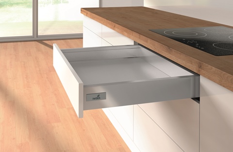 9228916 Ком-кт ящика InnoTech Atira частич. выдв. с Silent System NL470, H70, серый