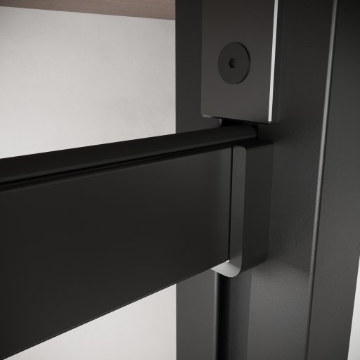 TPL Штанга для вешалок прямоугольная с пазом под подсветку 5,8м, Серебро (А00) MODUS