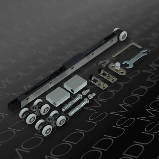 Комплект фурнитуры для подвесной системы с доводчиком AIR SOFT MODUS