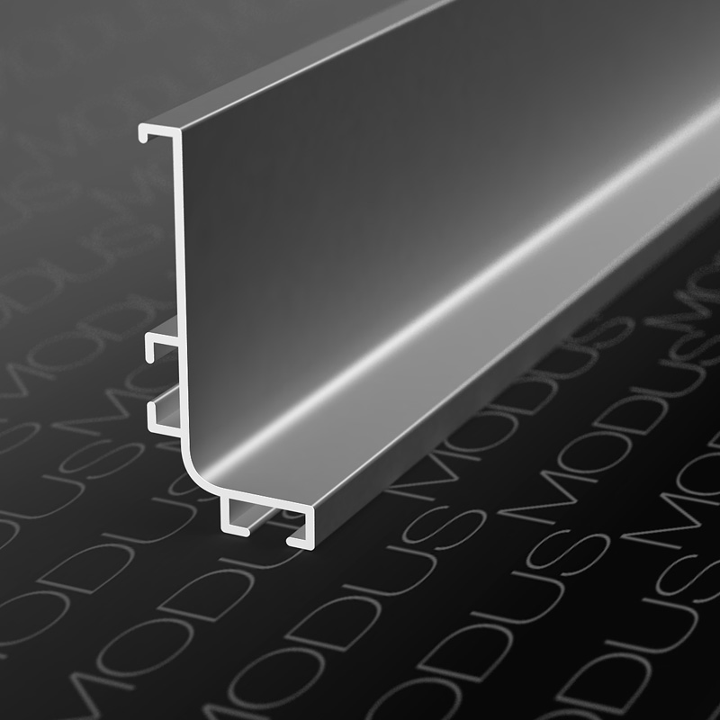 KB92 Профиль горизонтальный L-образный для нижних баз 4м, Белый матовый (А11) MODUS