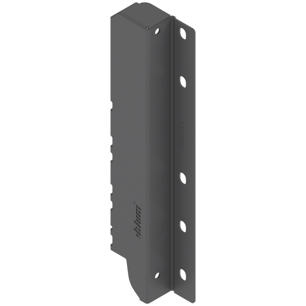 Держатель задней стенки TANDEMBOX высота "D" (224 мм) левый Орион серый матовый Z30D000S