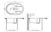 Мойка овальная Tolero Classic R-116 (Уголь) арт. 943698