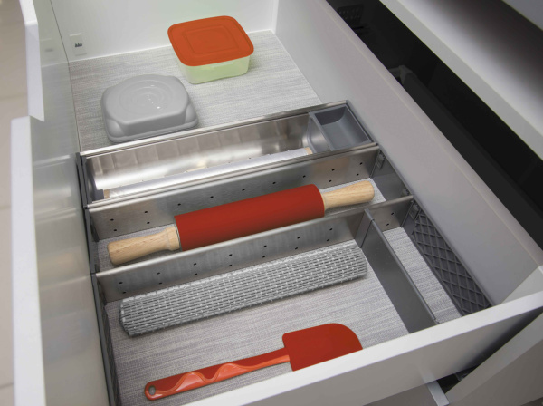 PC06/GR/290 x 472 - Поддон-делитель д/столовых приборов (серый), Boyard