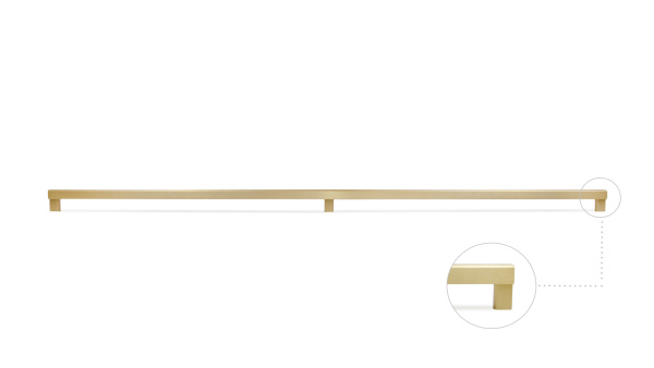 Мебельная ручка ALLEN RS067MBSG.5/960 (MBSG - Матовое брашированное сатиновое золото)