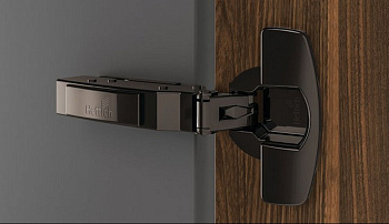 9117734/9091738 Петля Sensys 8645i, угол 110гр, чашка TH52 D35, накладная, B12,5, черный обсидиан