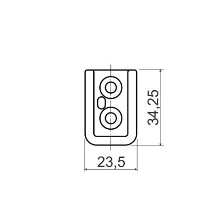 DT01 Штангодержатель, Серебро (А00) MODUS