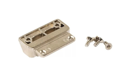 Крепление для фасада из узкой алюминиевой рамки для TOP STAY SE + 4 винта, Никель арт.18695 DTC