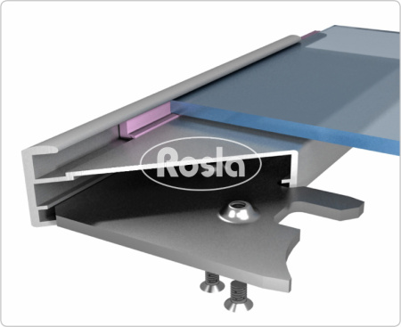 Профиль рамочный широкий F1-10 (черный матовый) L=6.0 м Росла