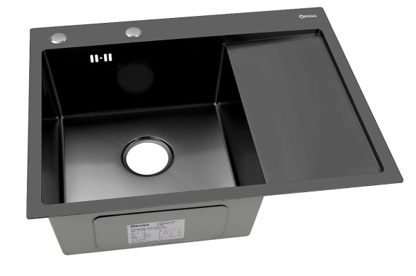 Мойка ARS 650*505 мм L-левая, BLACK PVD NANO арт. 37711 ARONA