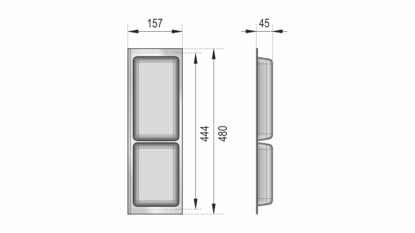 Дополнительный широкий блок BLӦKI PC13/GRPH/157x480