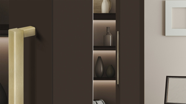 Мебельная ручка ALLEN RS067MBSG.5/960 (MBSG - Матовое брашированное сатиновое золото)