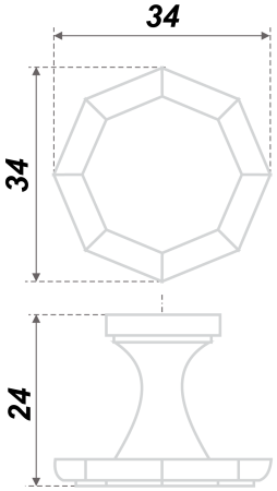 Мебельная ручка RC013CP.4