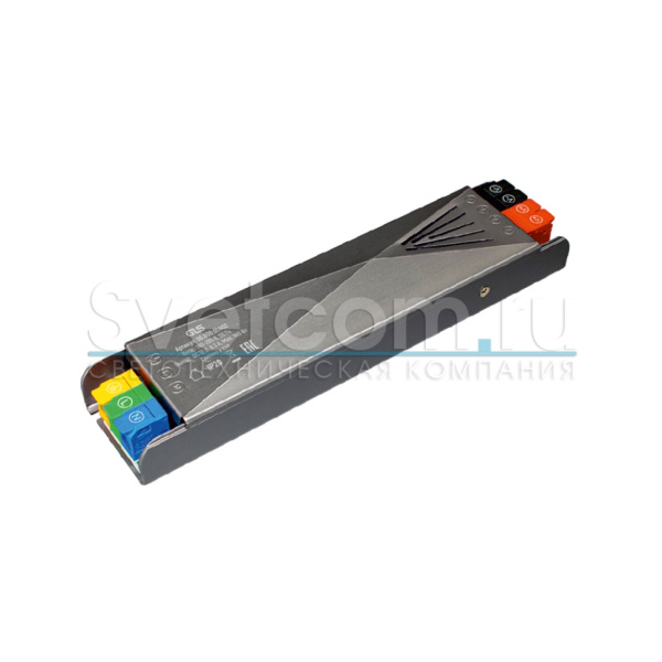 ИП стаб.напр. IP20 д/LED 220/12В, max100ВТ, алюм.корп. плоский 205*50*26мм (GLS)