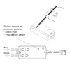 Выкл ИК РМ 218DR на движ.руки, 83*35*19мм, 100-240В, max 60Вт, Белый (GLS)