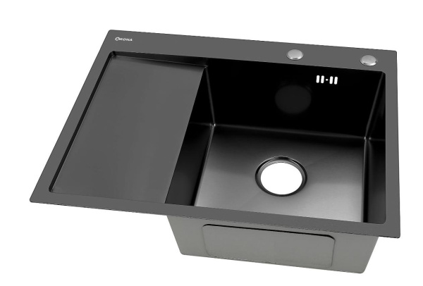 Мойка ARS 650*505 мм R-правая, BLACK PVD NANO арт. 37708 ARONA