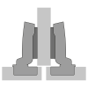 9091739 Петля Sensys 8645i, угол 110гр, чашка TH52 D35, средняя стенка, B3, черный обсидиан