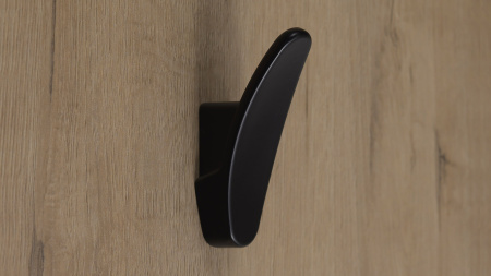 Мебельный крючок FLY K105BL.9 (BL - Чёрный матовый)