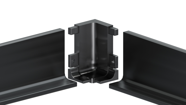 Внутренний уголок-держатель GOLA BALANCE RZ051.03BL (BL - Чёрный матовый)