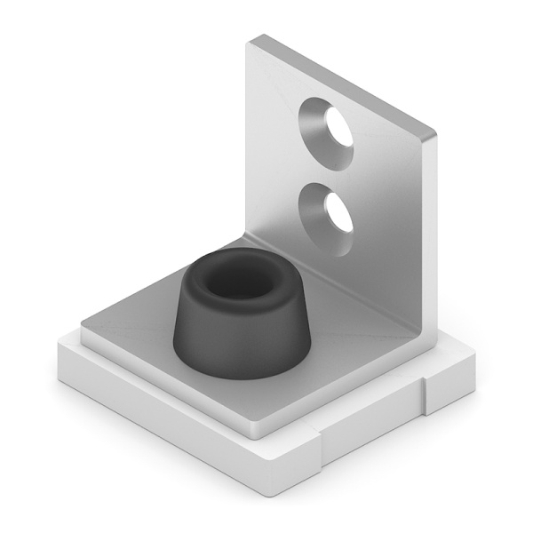 Заглушка верхней однопол. напр. алюм., Белый мат. AS0025.VP000.WHMPC.CY (Aristo)