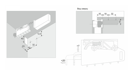 CH04 - Навес для шкафов (2 ШТ компл.с заглушками) (Boyard, 80кг)