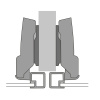 9072525 Петля Sensys 8638i для алюминиевых рам, угол 95гр, чаша TA32, средняя стенка, B3