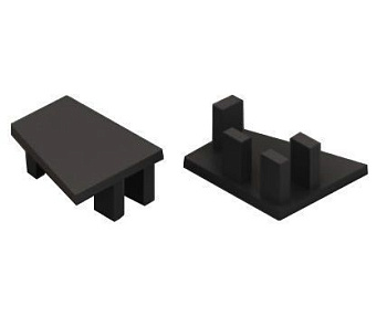 Заглушки полкодержателя, Чёрный матовый SA0022.VR000.BKSPC.CY