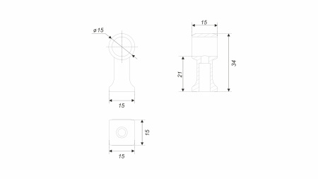 Держатель HOLD Classic RN003MBSG.23 (MBSG - Матовое брашированное сатиновое золото)