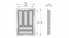 Блок-константа для столовых приборов БЛОКИ PC14/W/292x430
