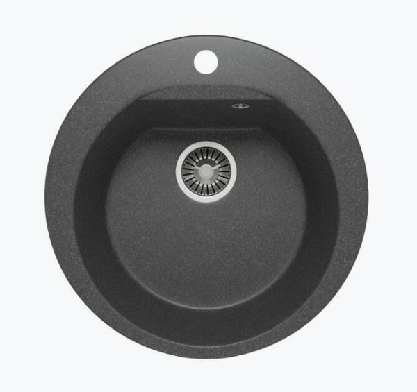 Мойка круглая ATOL-520 (№16 Черный) арт. 627444 Polygran