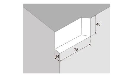 CHP02/GR/L - Заглушка д/навеса модели 02 (серый), левая (Boyard)