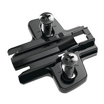 9091801 Монтажная планка System 8099 для Sensys, L37, D3, евровинты, черный обсидиан