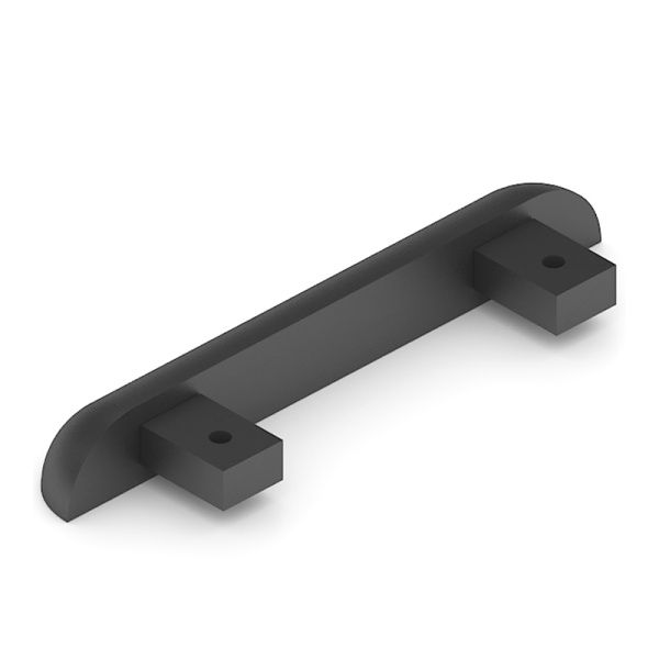 Заглушка нижней двухпол. напр., алюм., Черный мат. AS0029.VP000.BKSPS.CY (Aristo)