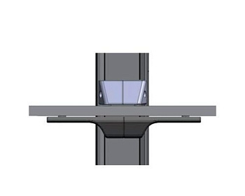 Slim 3522 верхняя часть полкодержателя цв.алюминий 3522 7F