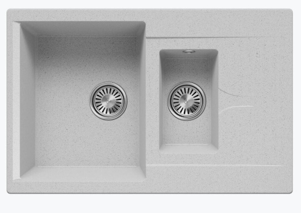 Мойка прямоугольная BRIG-770 (№314 Светло-серый) арт. 854918 Polygran