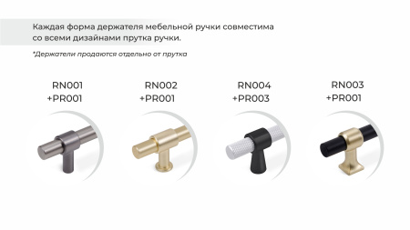 Держатель HOLD Conus RN004MBSG.23 (MBSG - Матовое брашированное сатиновое золото)
