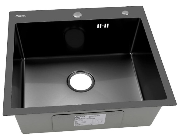 Мойка 550*505 мм BLACK PVD NANO арт. 37702 ARONA