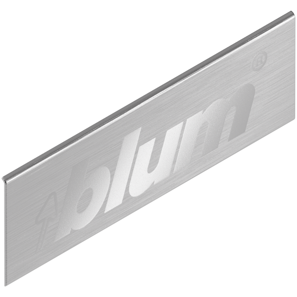 Заглушка внешняя симметричная с надписью (blum) Legrabox ZA7.0709.BL (нерж)