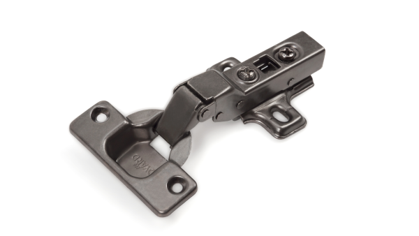 Мебельная петля H301B02/0910/BN накладная с доводчиком тип B (черный никель)