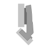 9091746 Петля Sensys 8639i, W45, угол 95гр, чашка TH52 D35, накладная, B9, черный обсидиан