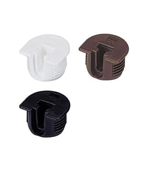 1016560 Полкодержатель VB135, для массивных полок, пластик коричневый