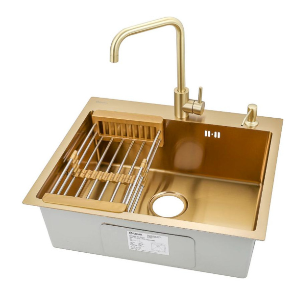 Мойка ARS 600*505 GOLD PVD NANO арт. 37704 ARONA