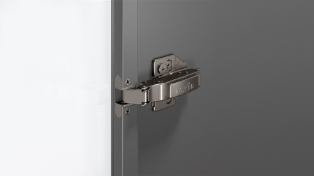 Мебельная петля EVO FRAME S H813A/BN с пружиной и амортизацией Clip-on для фасадов из AL