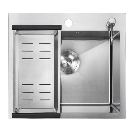 Мойка AMOLLET (500*450*220 мм.) толщина 3 мм. дно 1.2 мм. (Сатин)